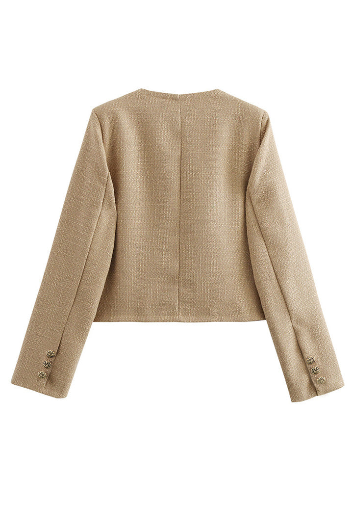 Chaqueta de mujer con botones de metal