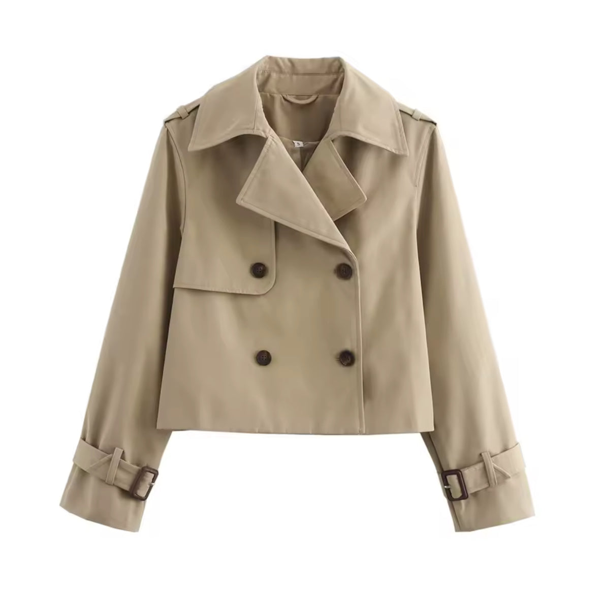 Gabardina recortada Vintage