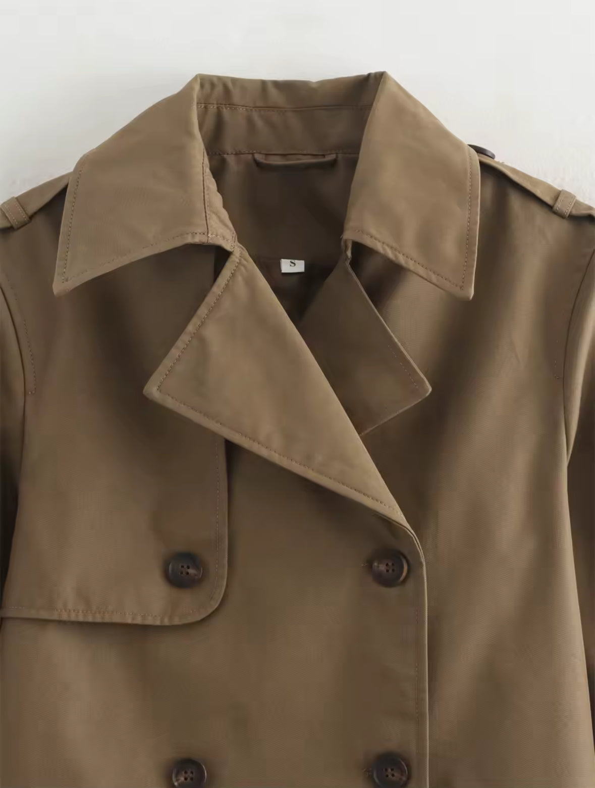 Gabardina recortada Vintage