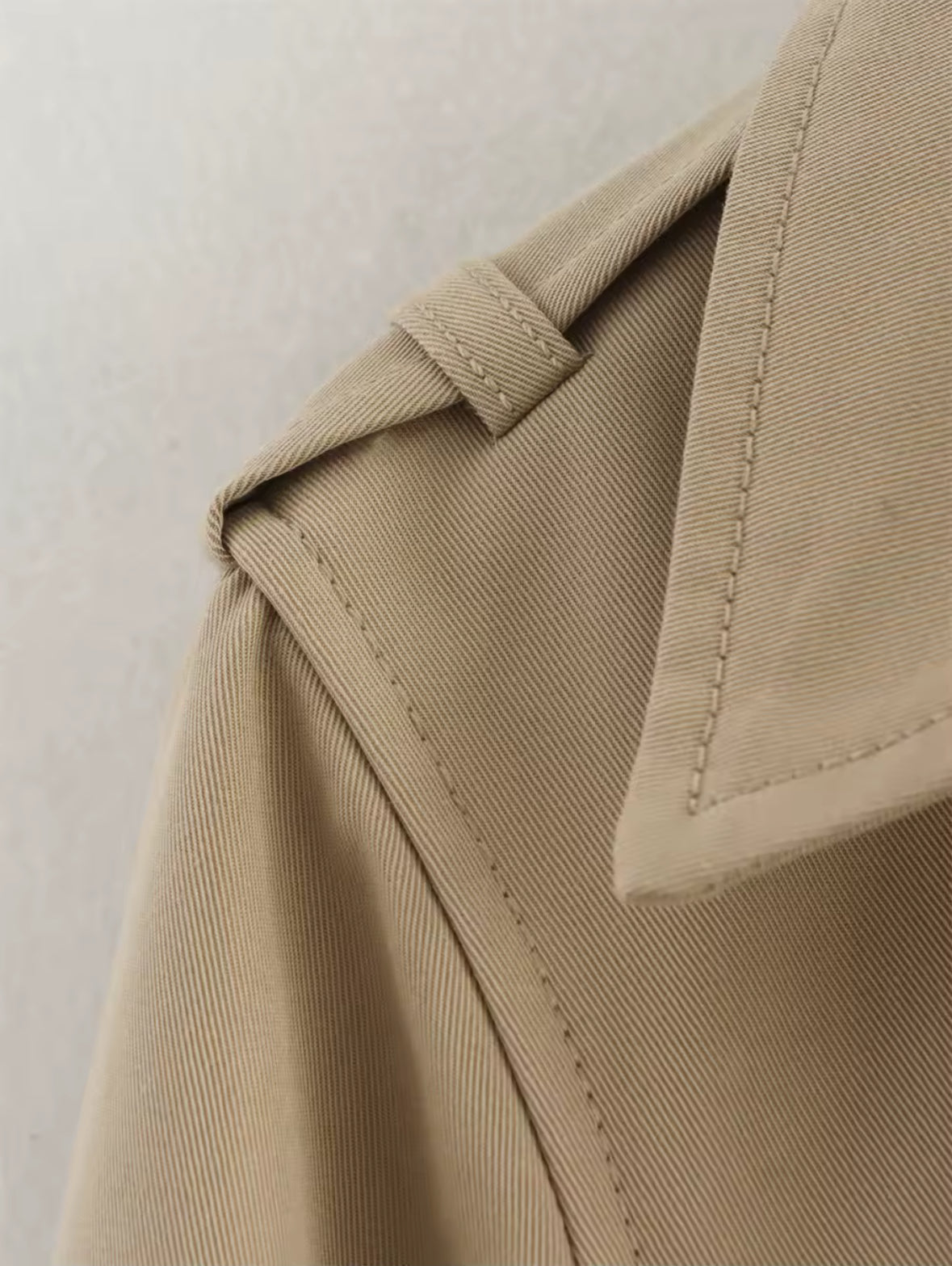Gabardina recortada Vintage