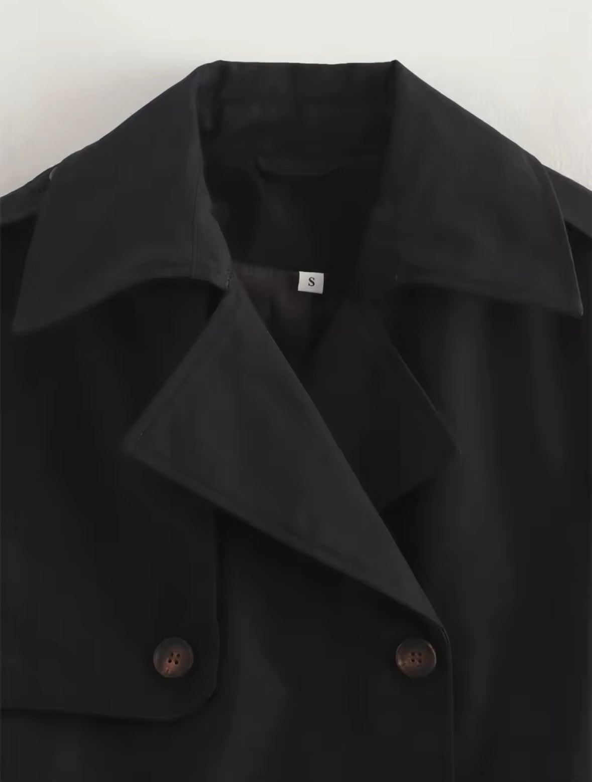 Gabardina recortada Vintage