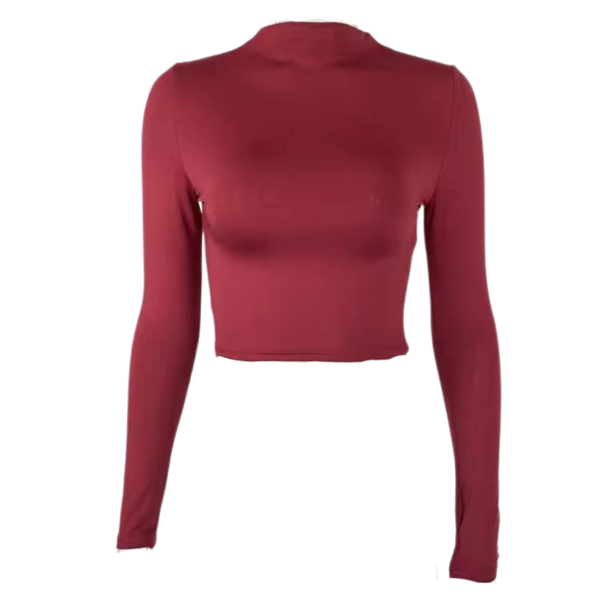 Camiseta lisa cuello medio alto