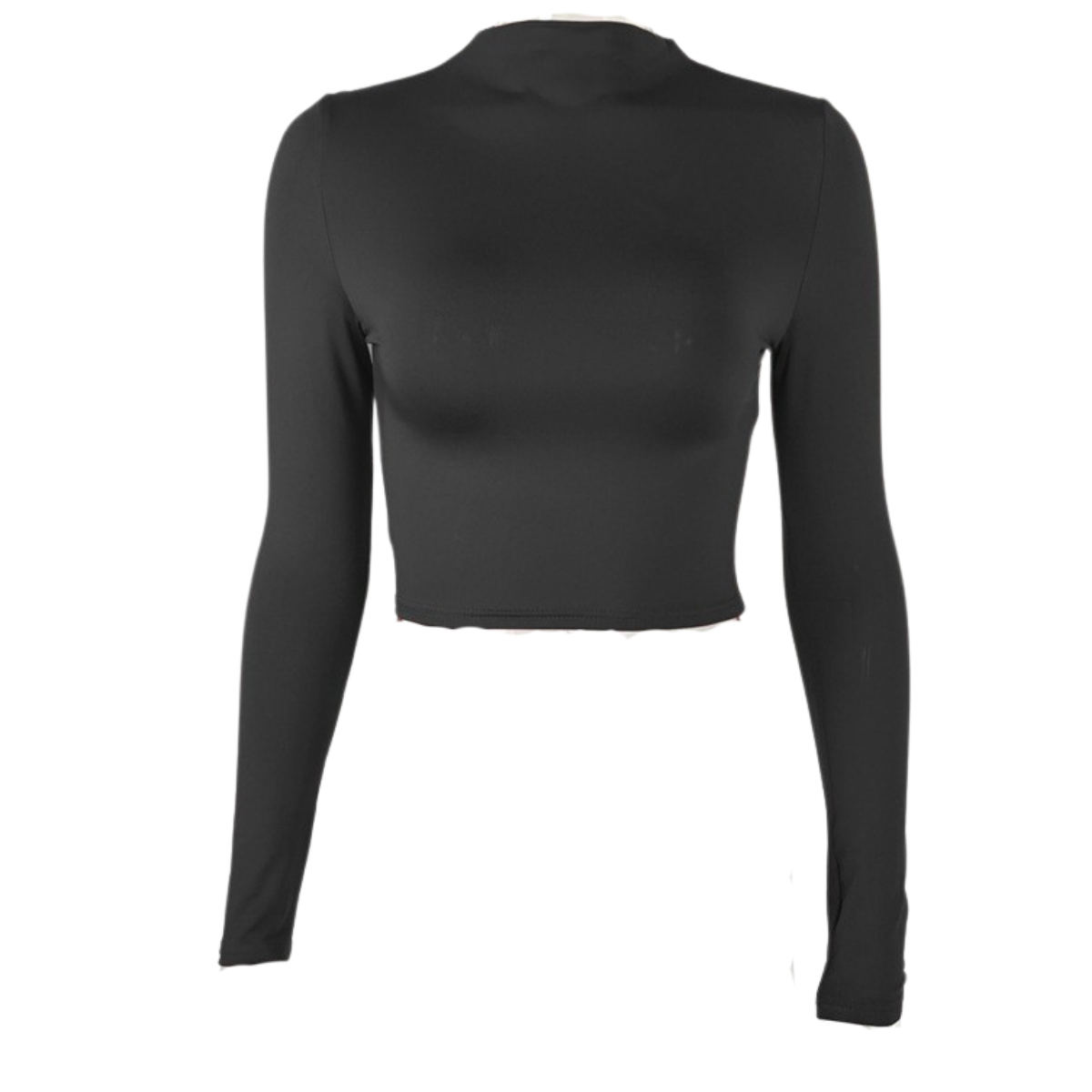 Camiseta lisa cuello medio alto