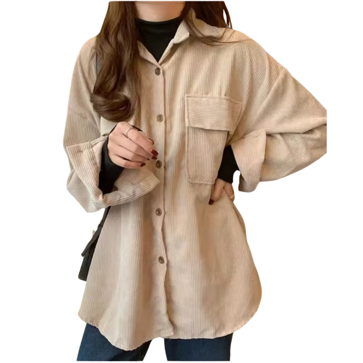 Sobrecamisa de cotelé delgado
