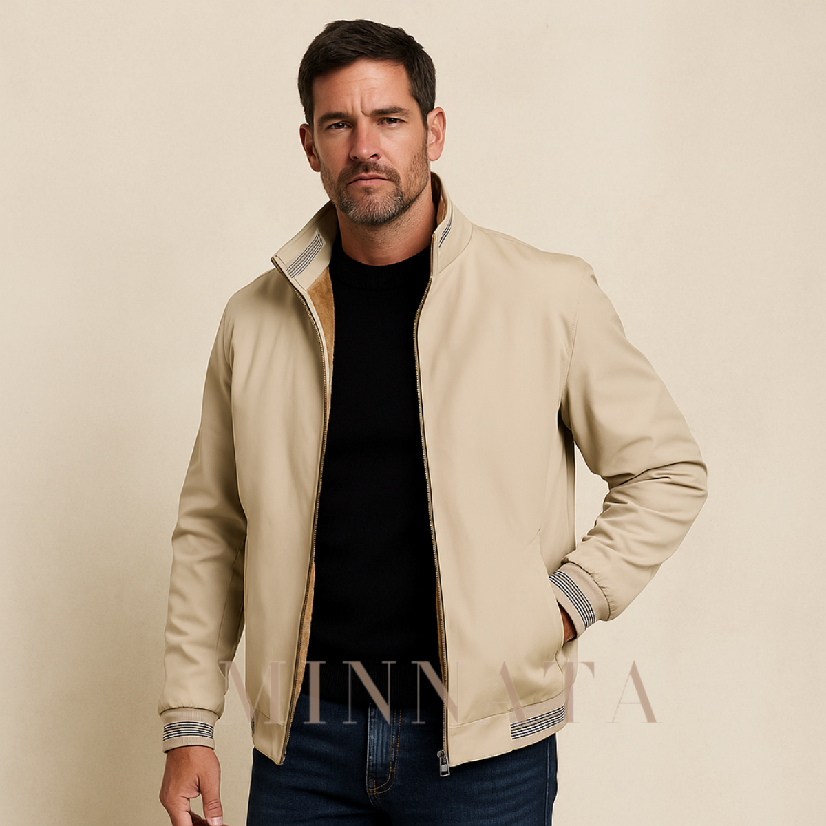 Chaqueta elegante estilo Europeo para Varón
