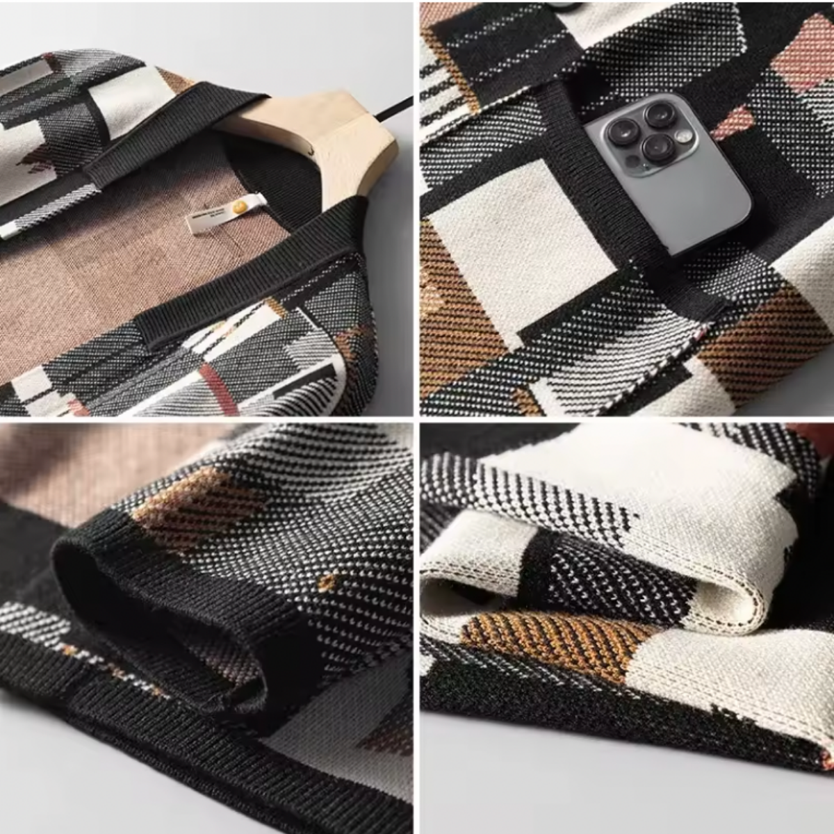 Cardigan Mosaico elegante
