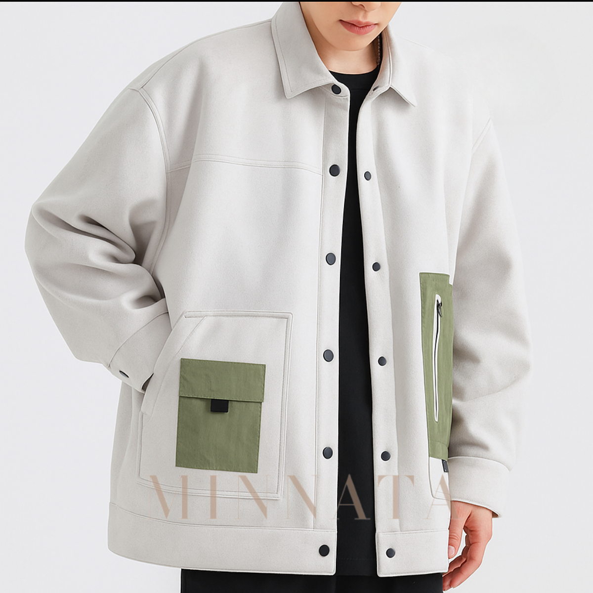 Chaqueta urbana de béisbol informal fina y elegante