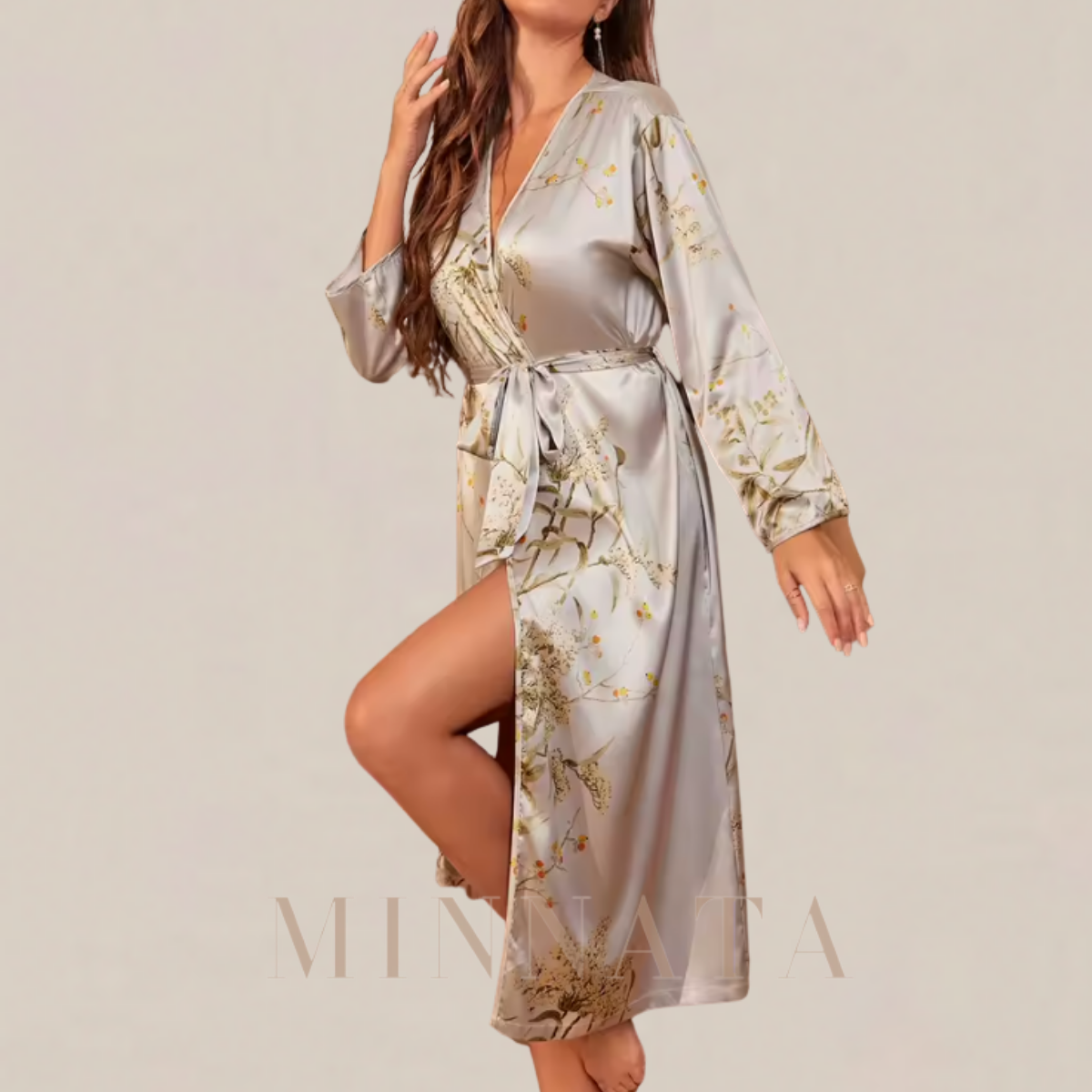 Camisón de pijama de lujo 4 piezas