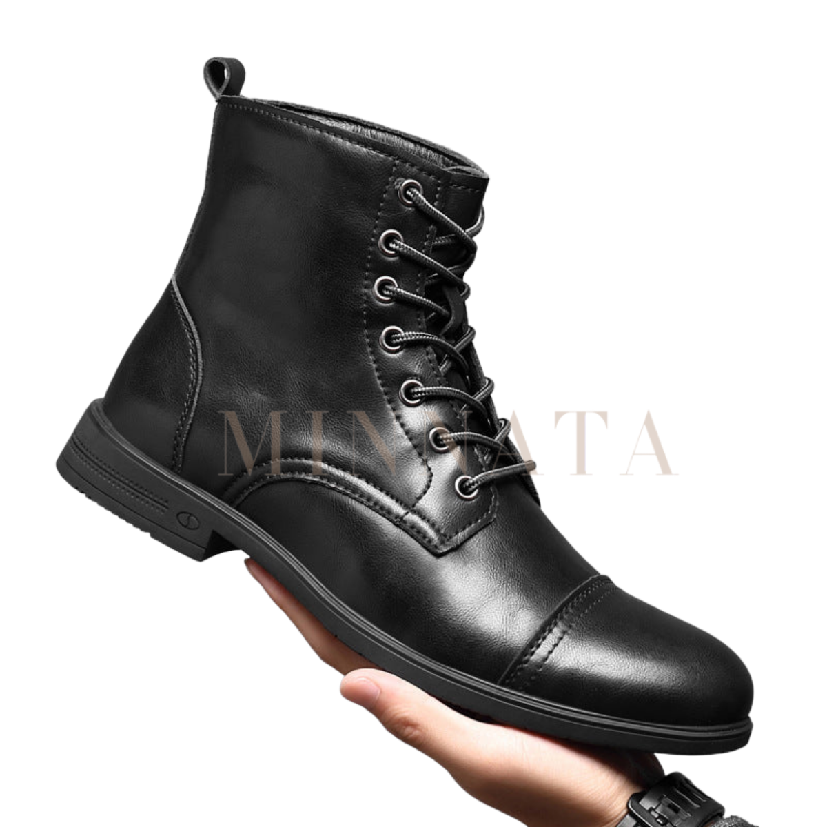 Botines elegantes de caña alta