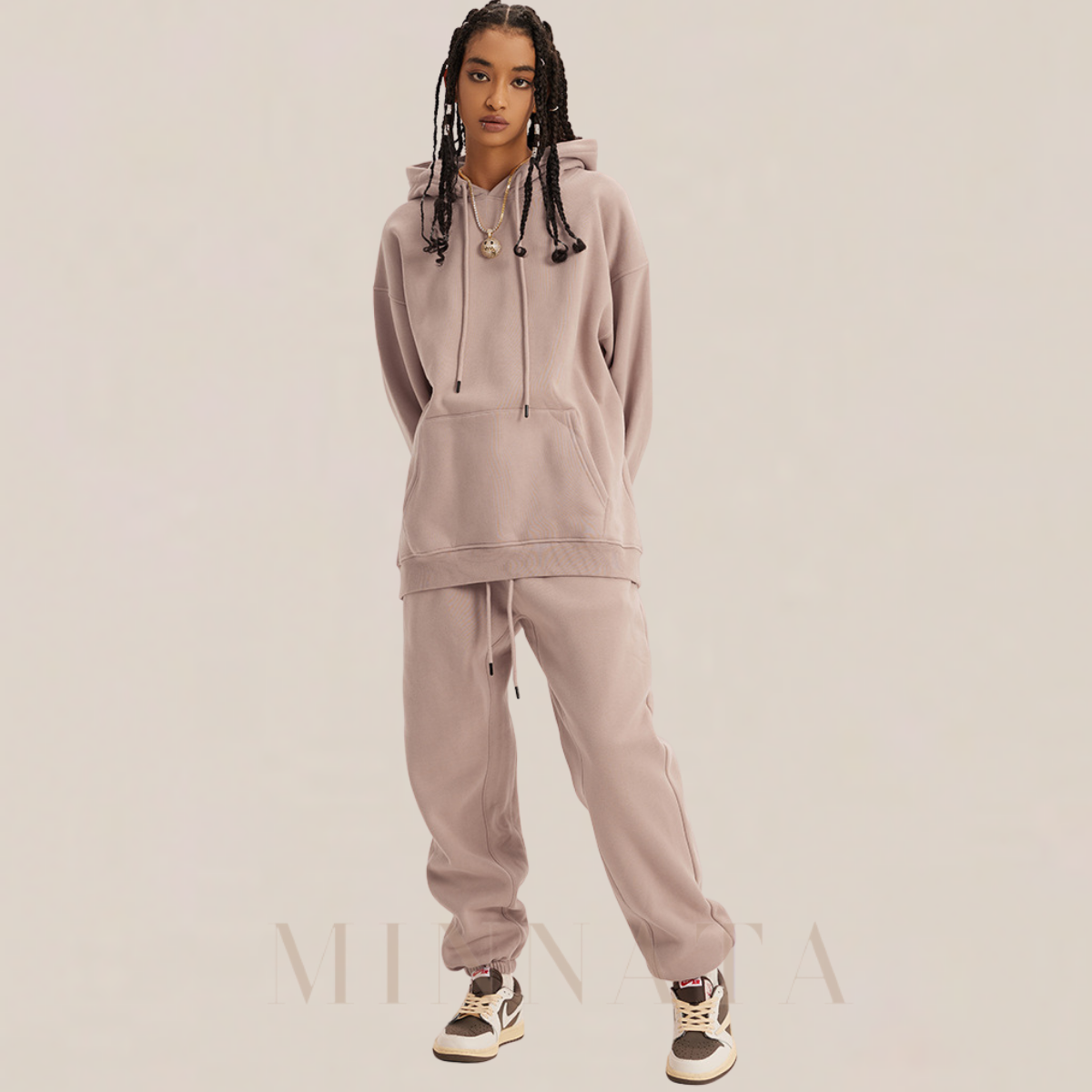 Urban Dusty Pink Tracksuit Unisex
