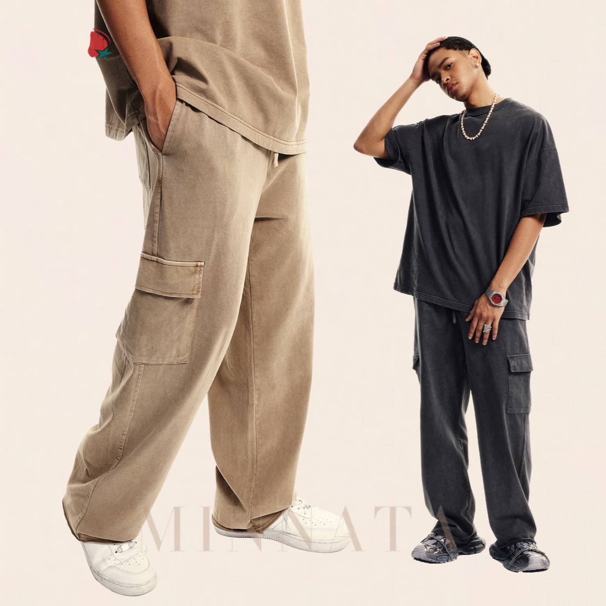 Buzo Cargo Washed Streetwear