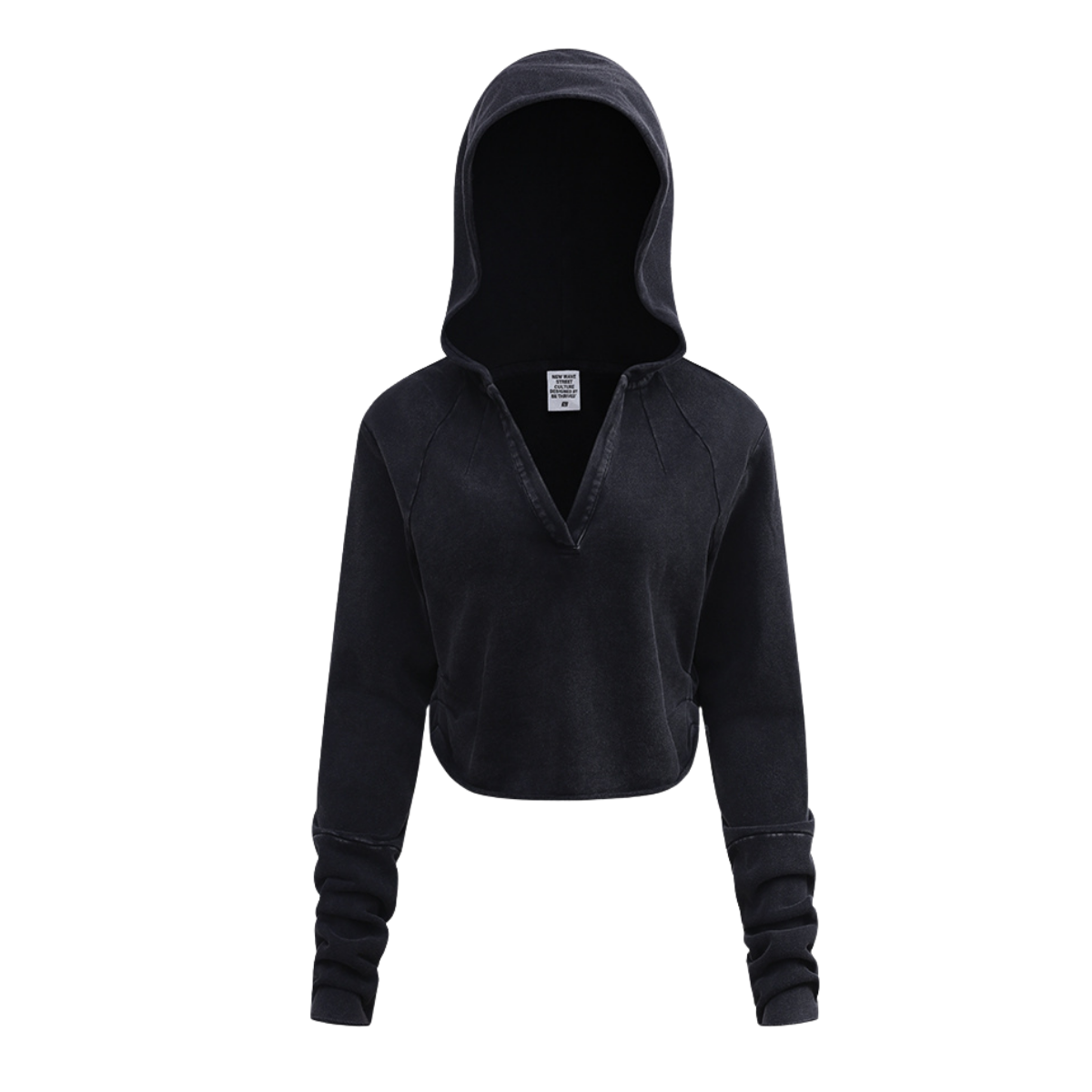Buzo Hoodie V-Neck Retro Street