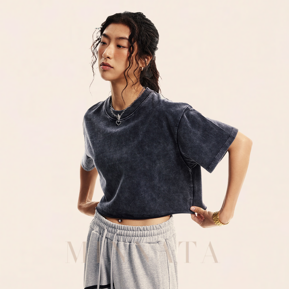 Polera Washed Vintage Streetwear