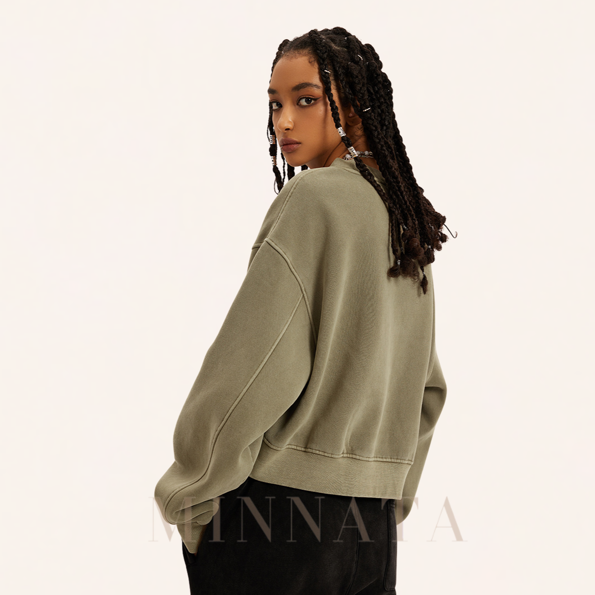 Sweater Retro V-Crop®