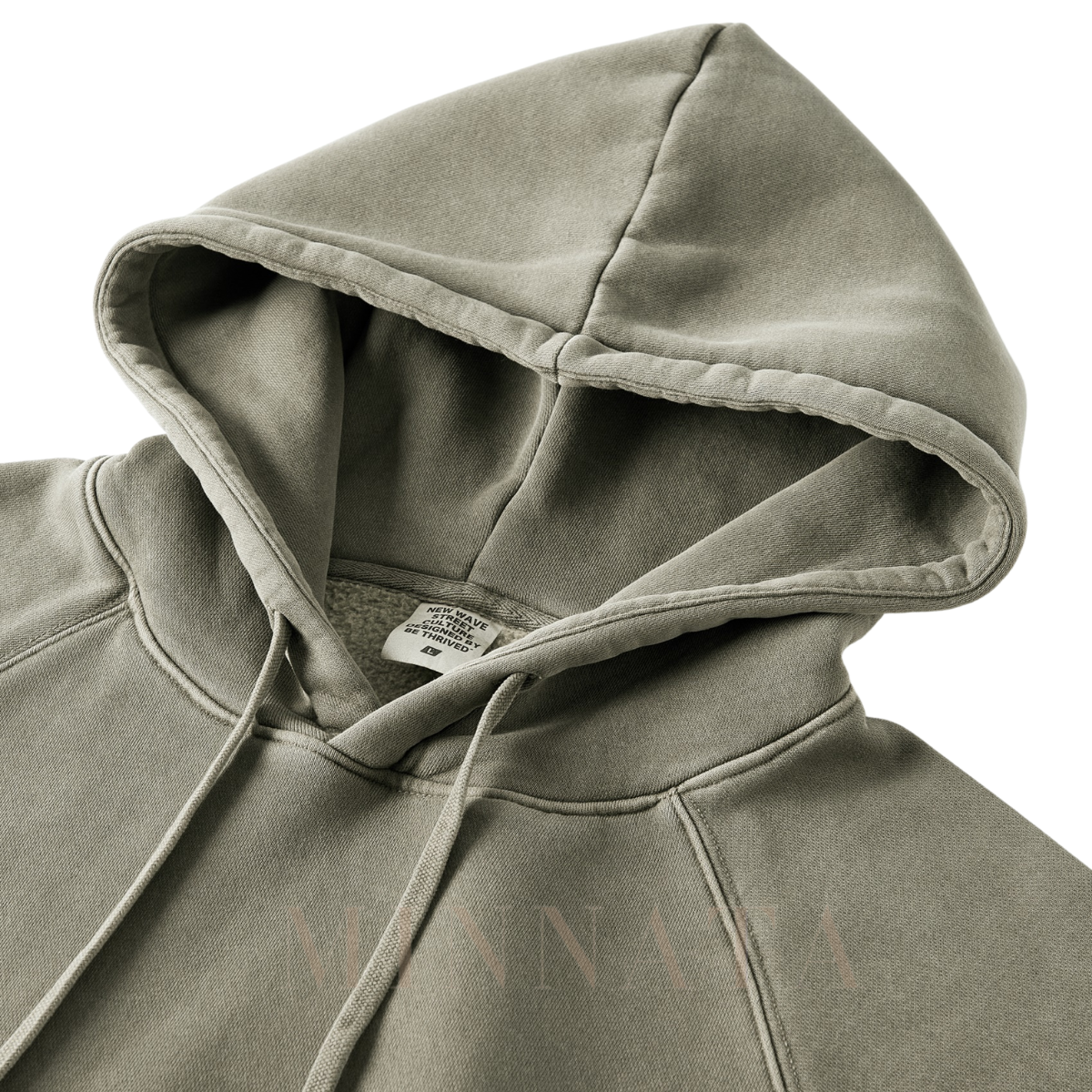 Hoodie Crop Washed® - Con capucha