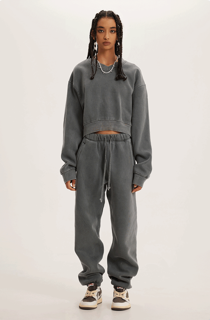 Sweater Retro V-Crop®