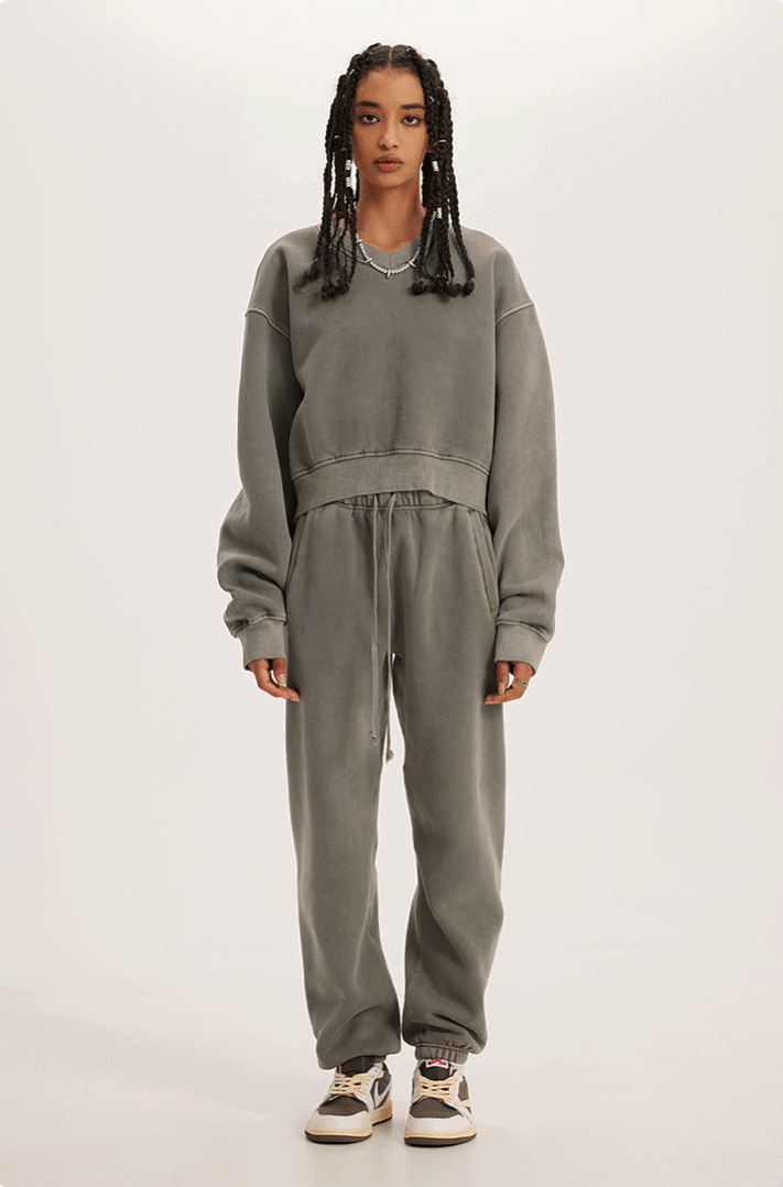 Sweater Retro V-Crop®