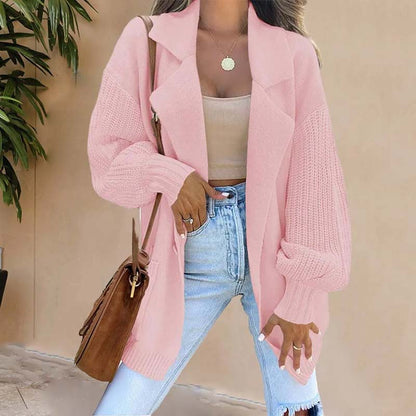 Chaleco tipo blazer abierto sin botones