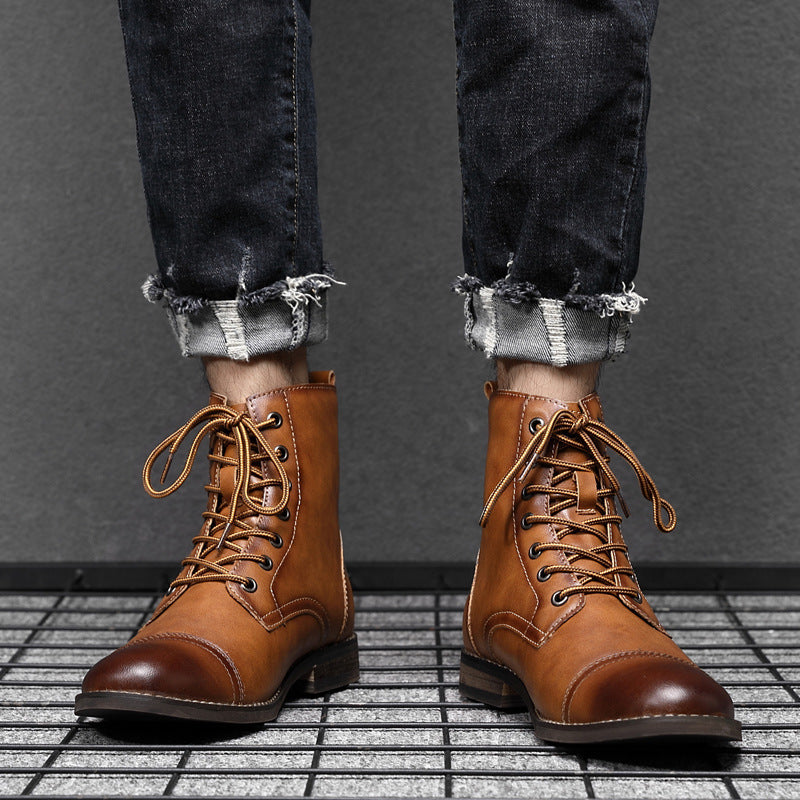 Botines elegantes de caña alta