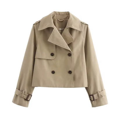 Gabardina recortada Vintage