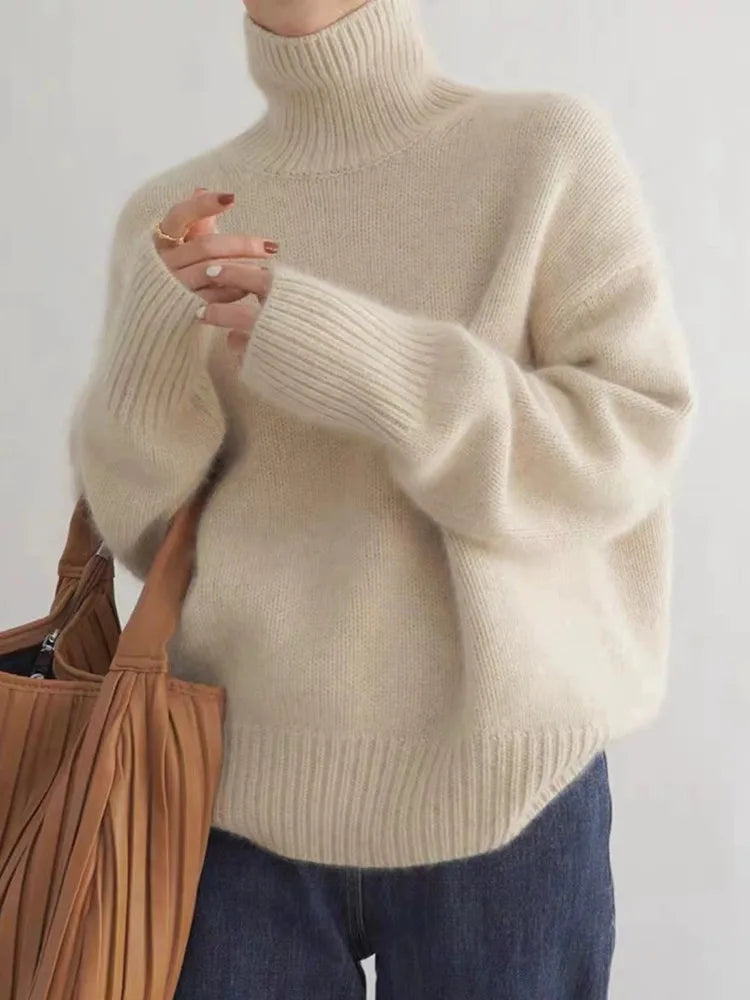 Jersey de Cuello Alto en Cachemira