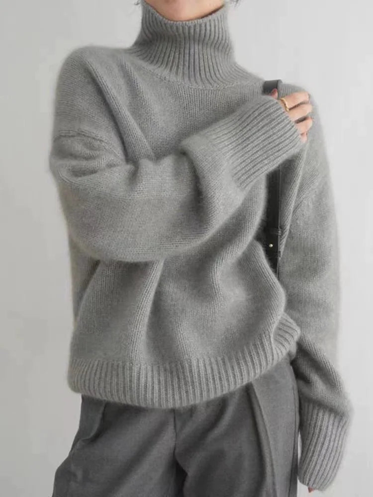 Jersey de Cuello Alto en Cachemira