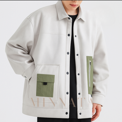 Chaqueta urbana de béisbol informal fina y elegante