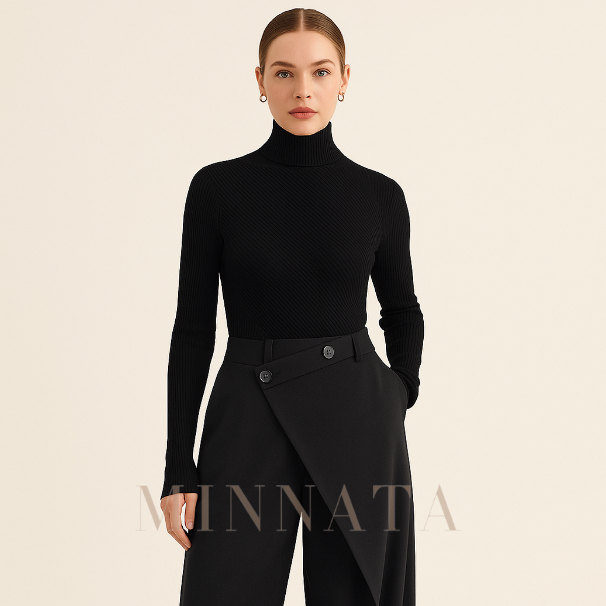 Pantalón Minnata Elegante Asimétrico a la moda