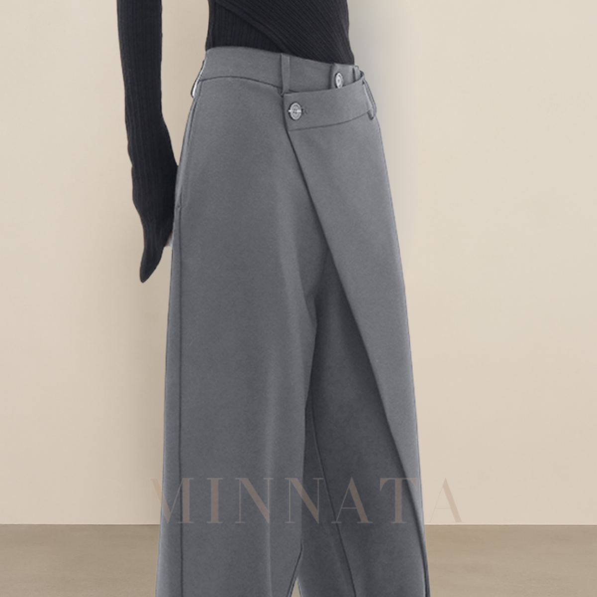 Pantalón Minnata Elegante Asimétrico a la moda
