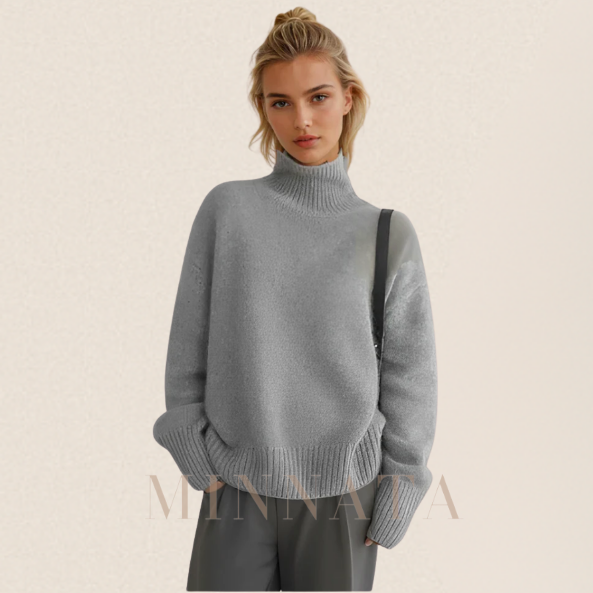 Jersey de Cuello Alto en Cachemira