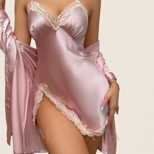 Conjunto de pijama de satén de lujo