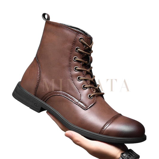 Botines elegantes de caña alta