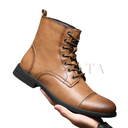 Botines elegantes de caña alta