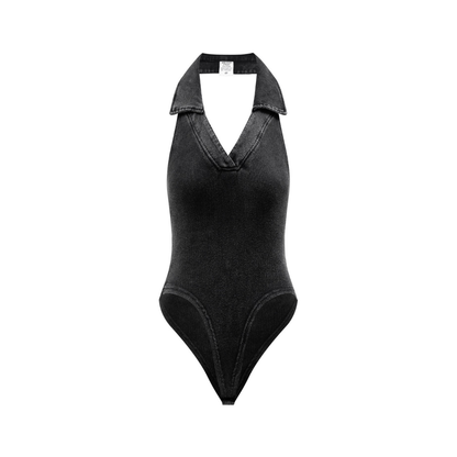 Body Halter Retro Black