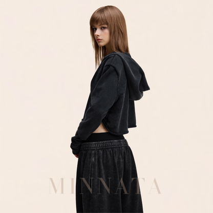 Buzo Hoodie V-Neck Retro Street