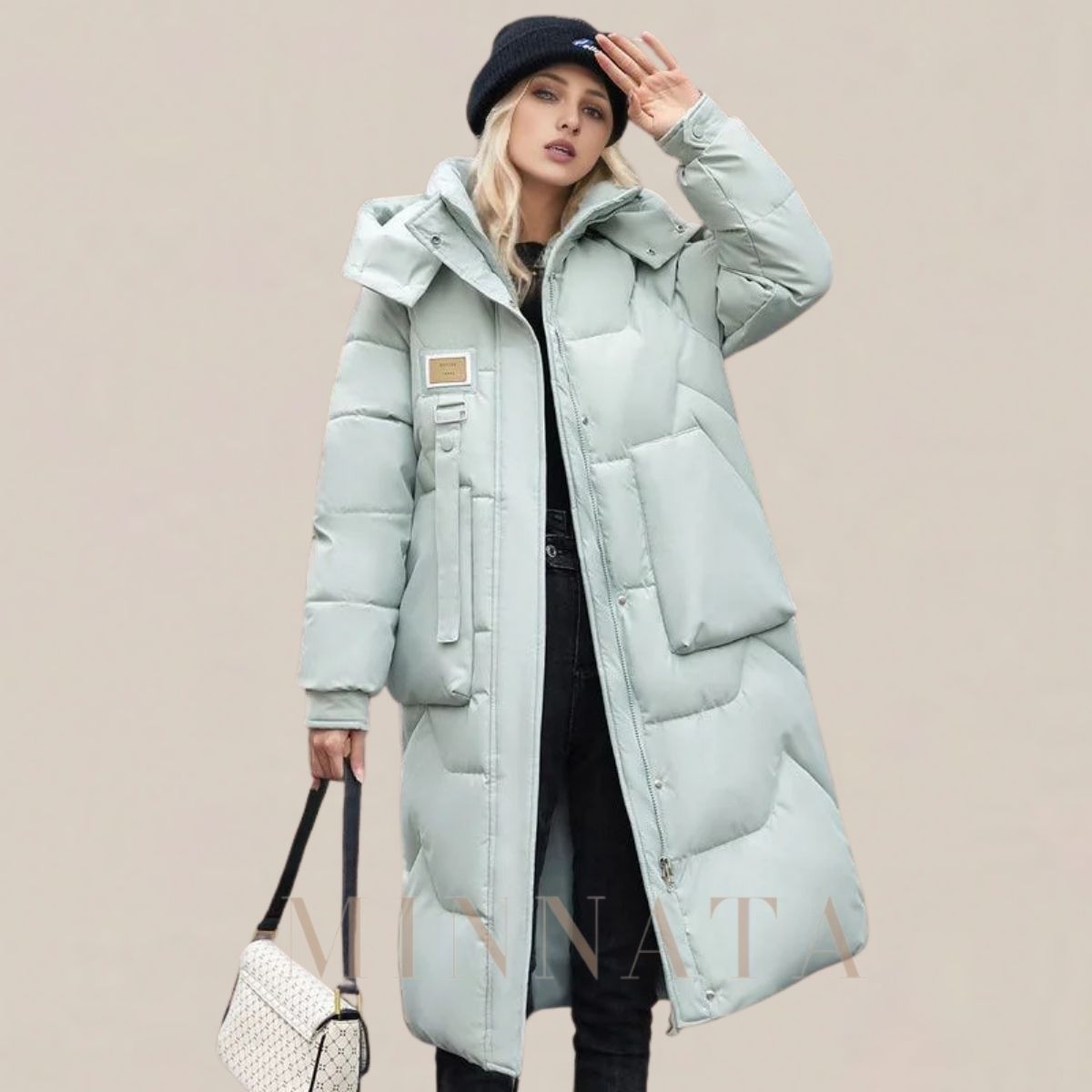 Chaqueta larga de algodón Otoño Invierno