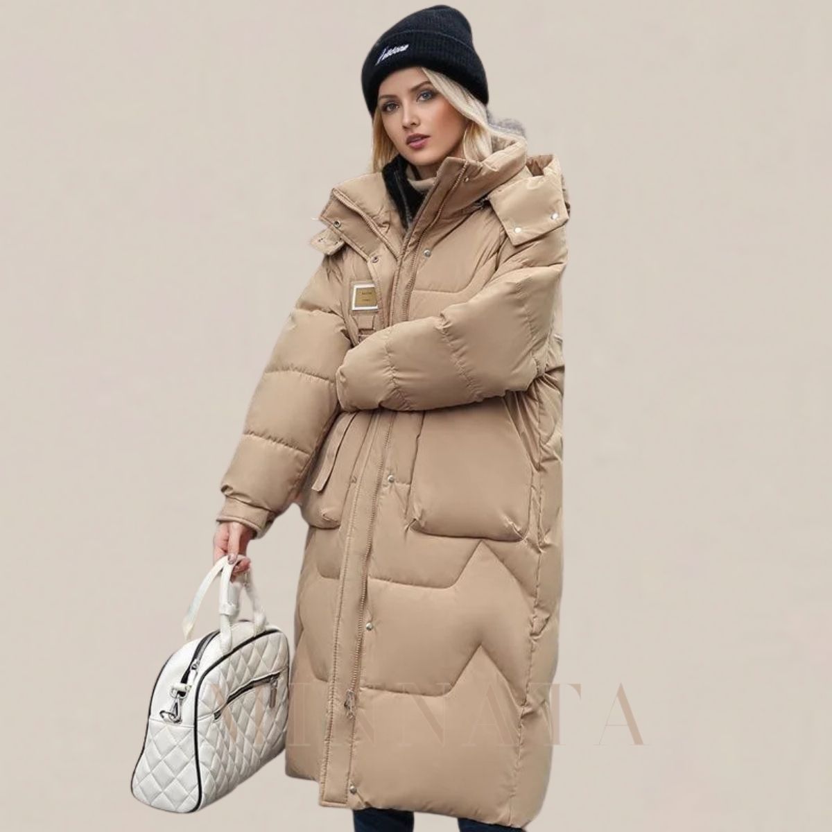 Chaqueta larga de algodón Otoño Invierno