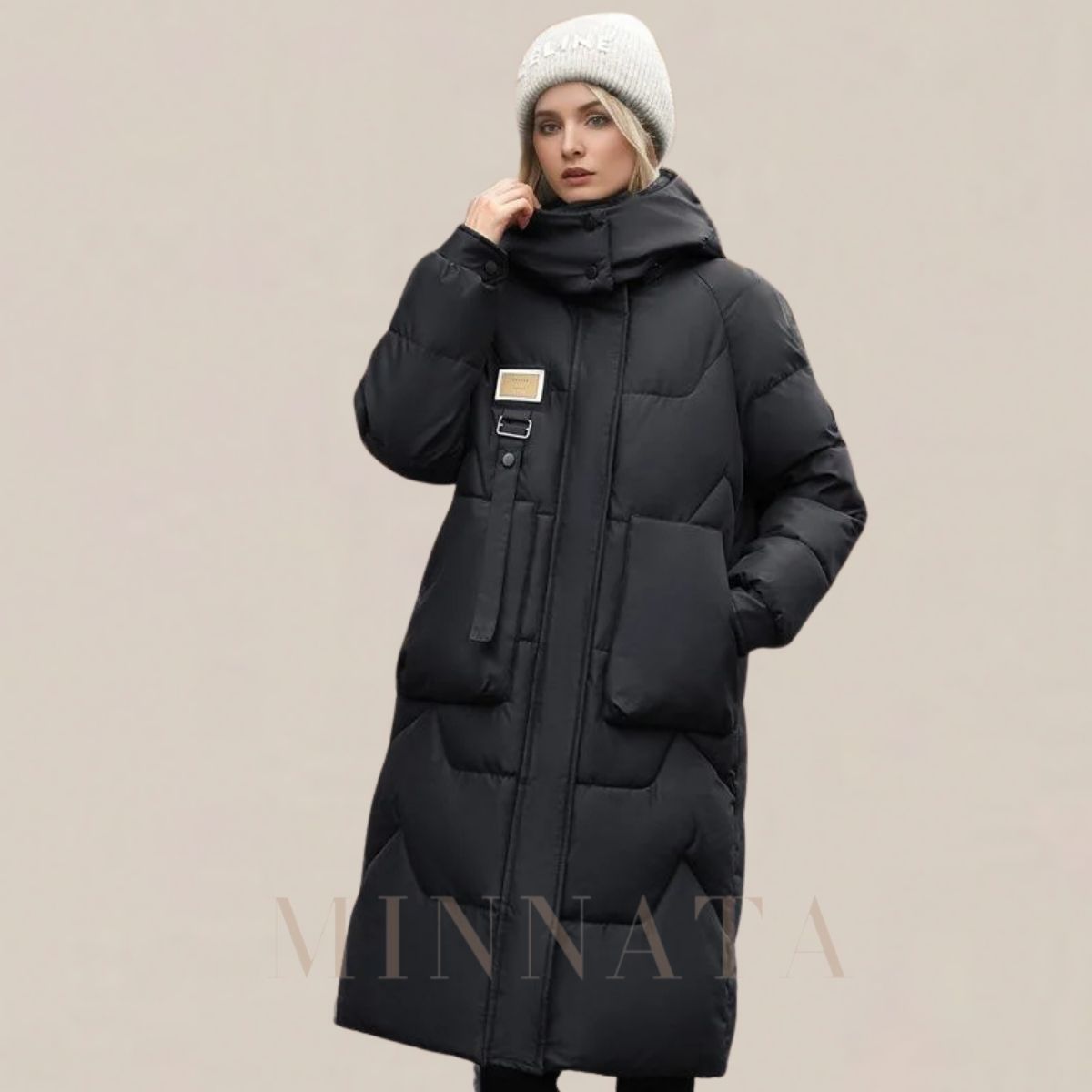 Chaqueta larga de algodón Otoño Invierno