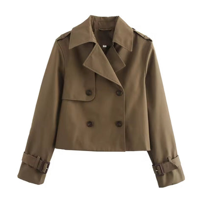 Gabardina recortada Vintage