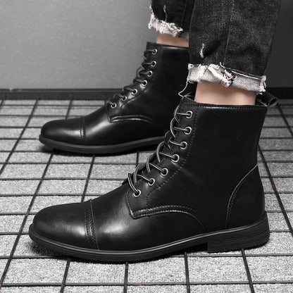 Botines elegantes de caña alta