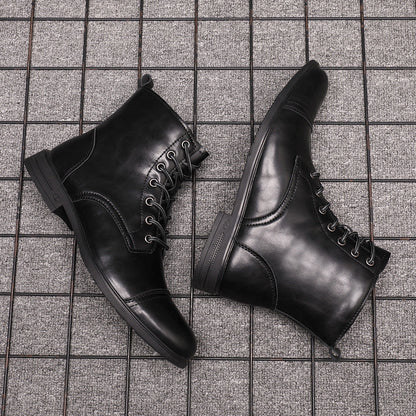 Botines elegantes de caña alta