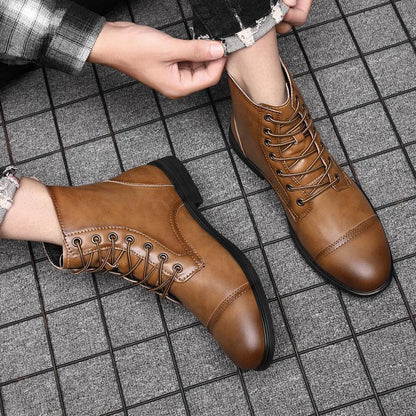 Botines elegantes de caña alta