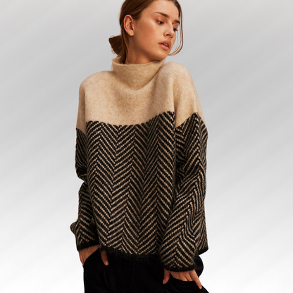 Suéter de cuello alto para invierno