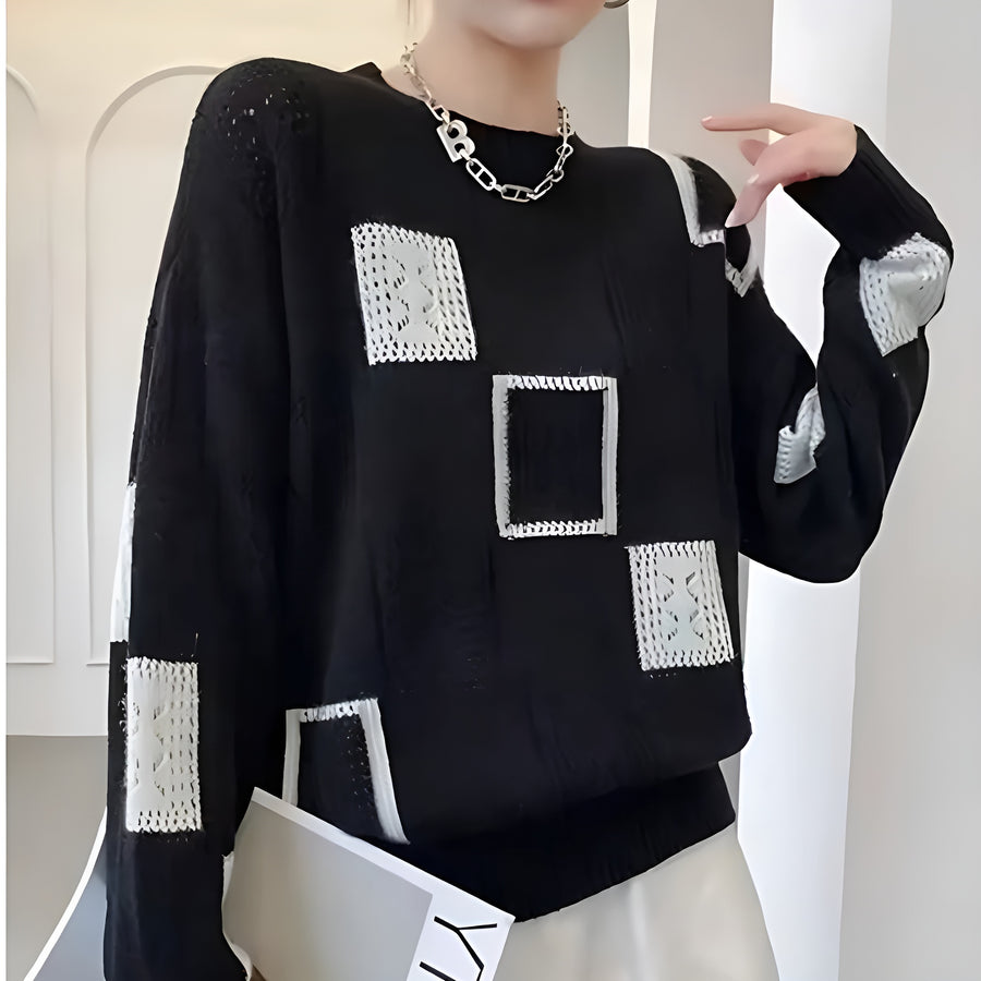 Jersey cuello redondo Elegante Atemporal