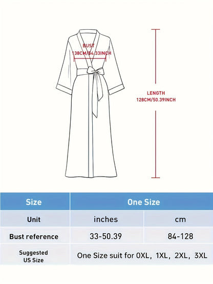 Kimono de flor celeste