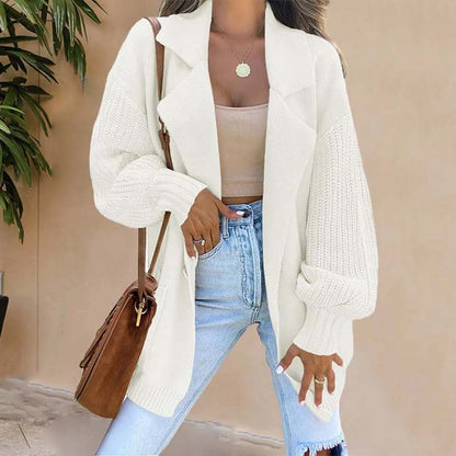 Chaleco tipo blazer abierto sin botones