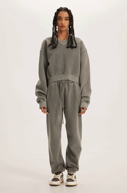 Sweater Retro V-Crop®