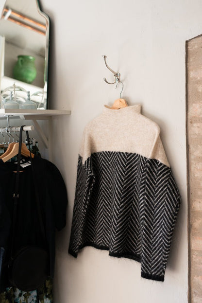 Suéter de cuello alto para invierno