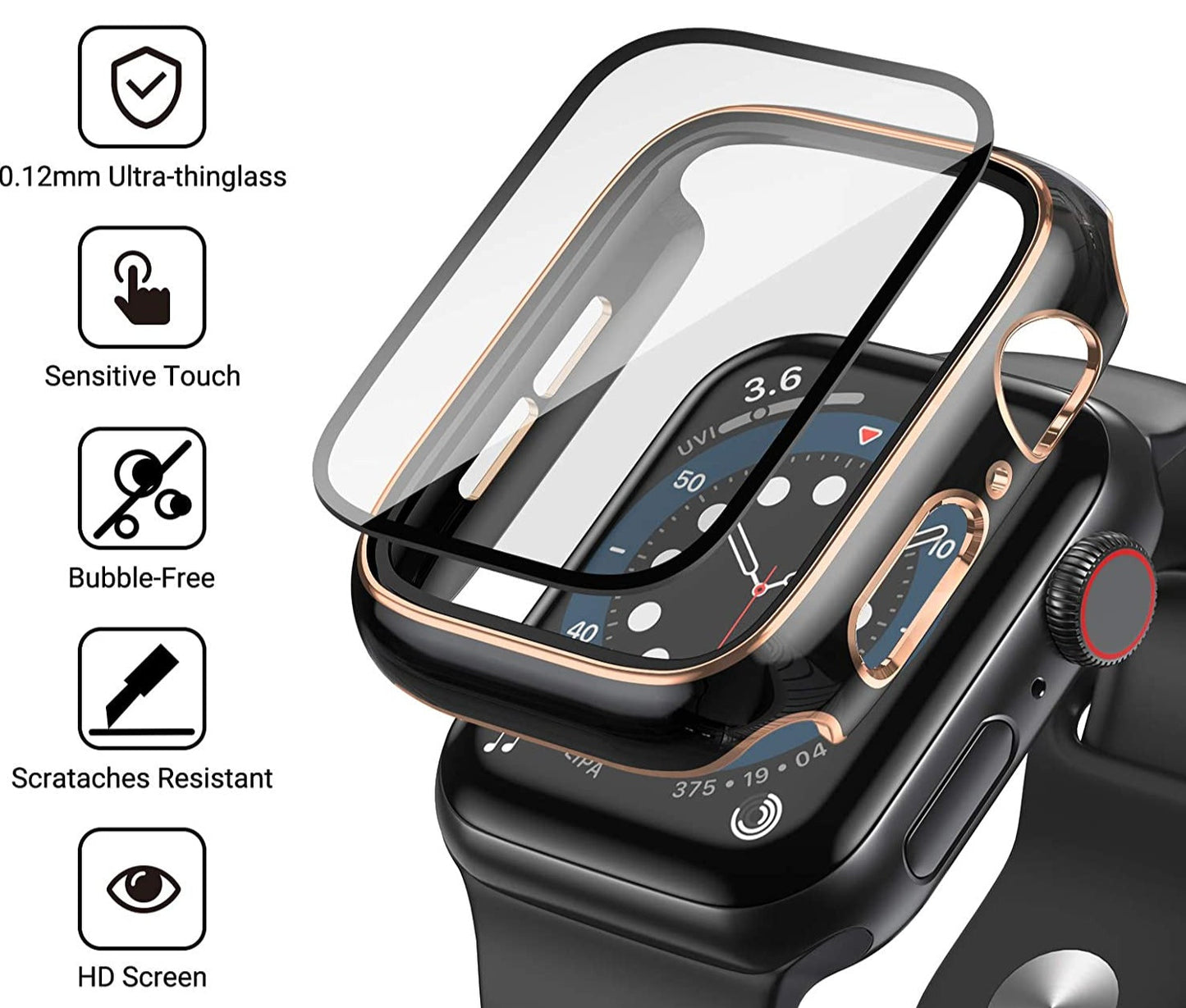 Diamond ™ - Protecteur + feuille Apple Watch